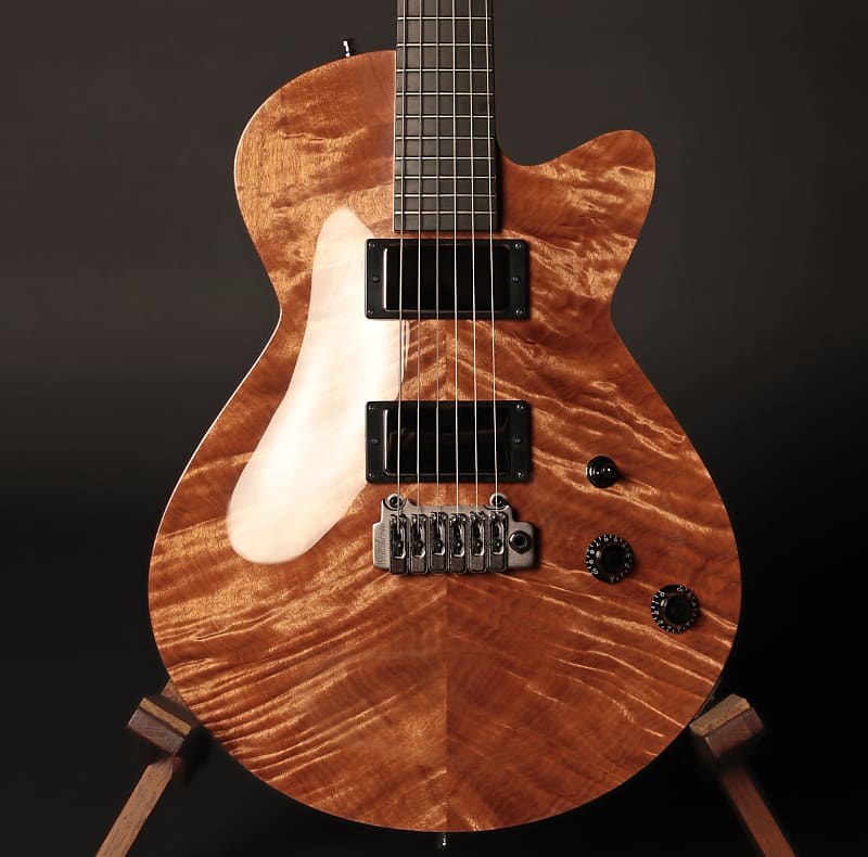 Hancock Guitars Auburn Custom Electric Gutiar - Wild Curly Queensland Maple Carved Top image 1