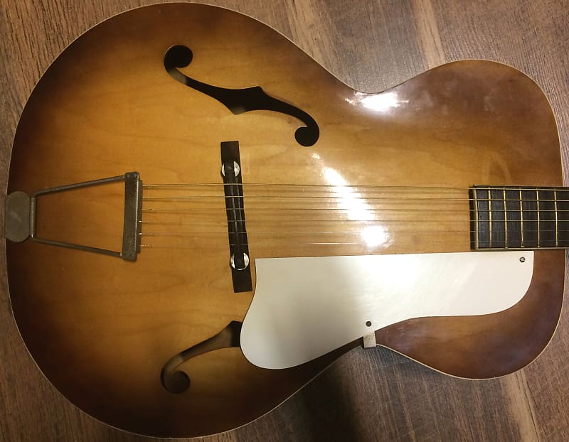 Silvertone Model 57-619 Maple Sunburst Finish Archtop