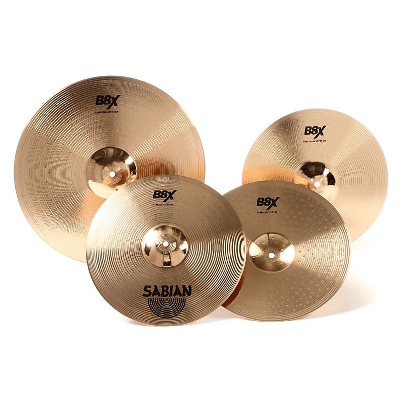 Sabian B8X Performance 14/16/18" Cymbal Pack with Free 14" Reverb