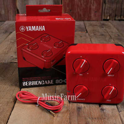 Yamaha Red SessionCake Portable Mixing Headphone Amplifier w Hi Z Input SC-01 image 1