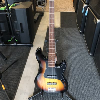 Cort GB34A 4 String Bass Guitar Walnut Satin | Reverb