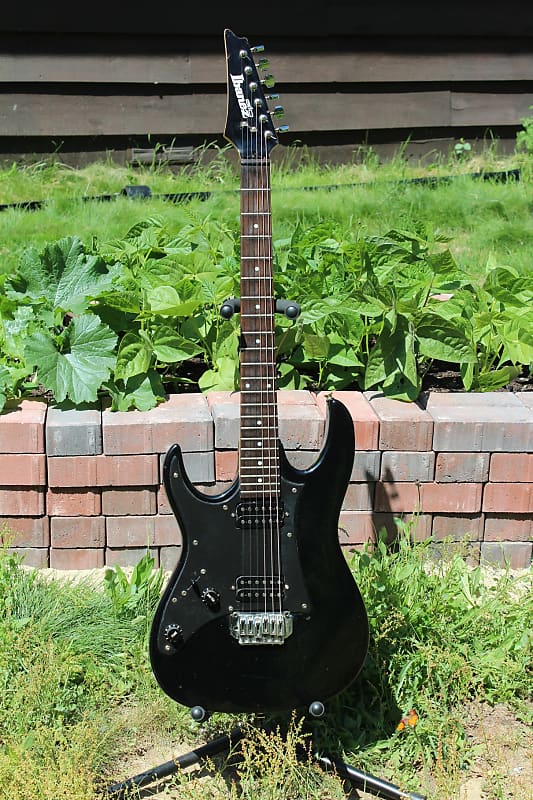 Ibanez Gio Left Handed 2000's - Black Gloss | Reverb