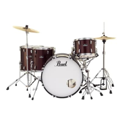 Pearl Roadshow 5pc Drum Set w/Hardware & Cymbals Wine Red RS525WFC/C91 image 5