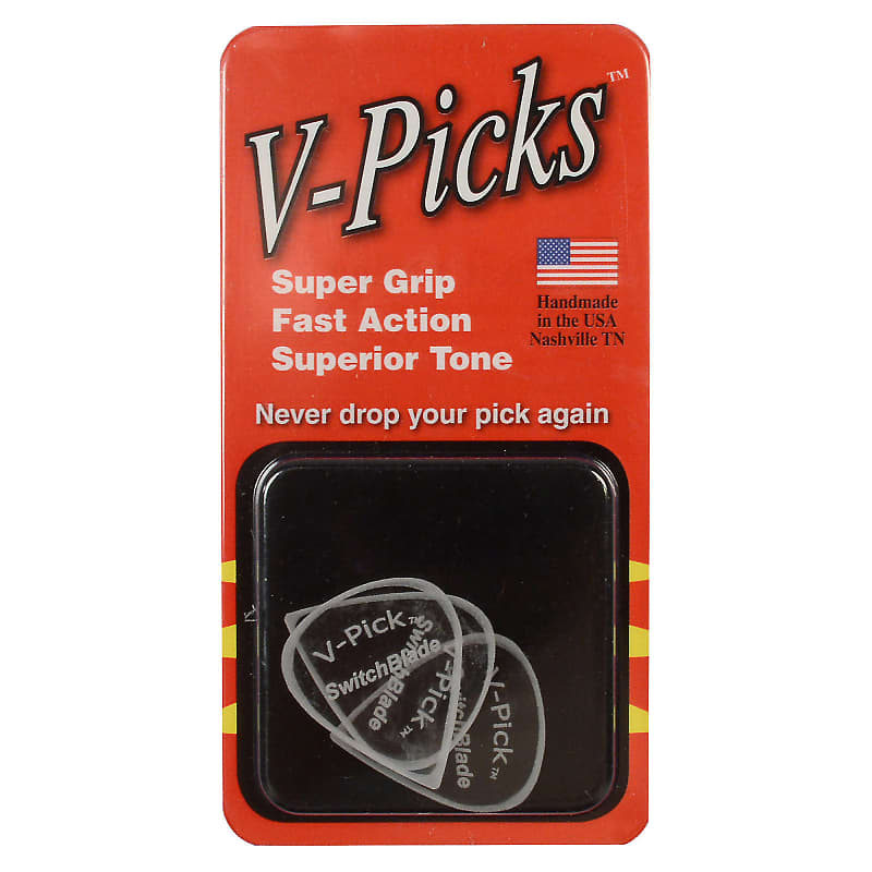 V-Picks Switchblade Ghost Rim Guitar Pick (3) image 1