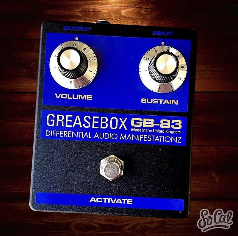 D*A*M GB-83 Greasebox Fuzz “Black/Blue” | Reverb Canada