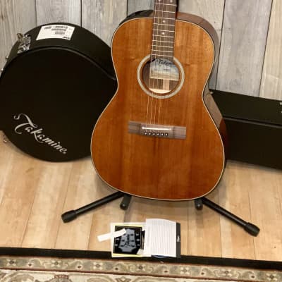 Takamine Koa EF407 Legacy Series New Yorker Parlor Acoustic/Electric Guitar Natural Gloss, Thanks ! image 14