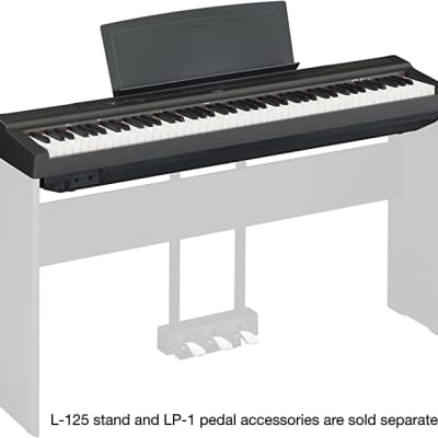 Yamaha P-125 88-key Weighted Action Digital Piano - Black image 2