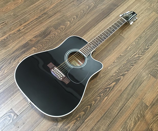 Takamine EF381SC 12 String Electro Acoustic Black