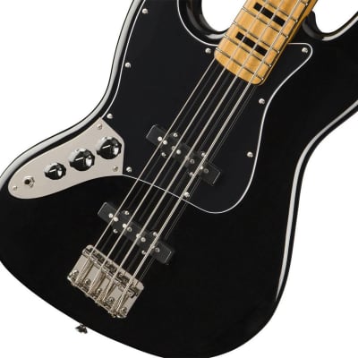 Squier Classic Vibe '70s Jazz Bass Left-Handed Bass Guitar (Black) image 7