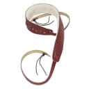 Levy's Leather Banjo Strap w/ Sheepskin Lining (PM14-BRG)