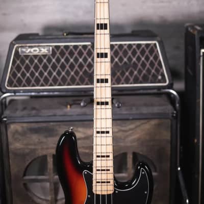 Fender Geddy Lee Jazz Bass - 3-Color Sunburst - Maple Fretboard w/Hardshell Case - Used image 4