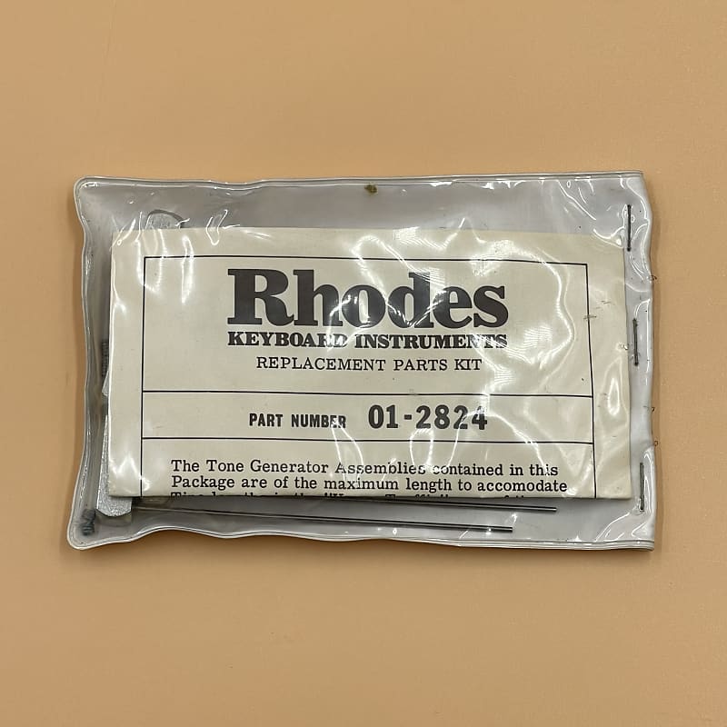 1977 Rhodes 01-2824 Replacement Parts Kit Vintage Original NOS Sealed  Fender Keyboard Tines Springs Paperwork Case Candy