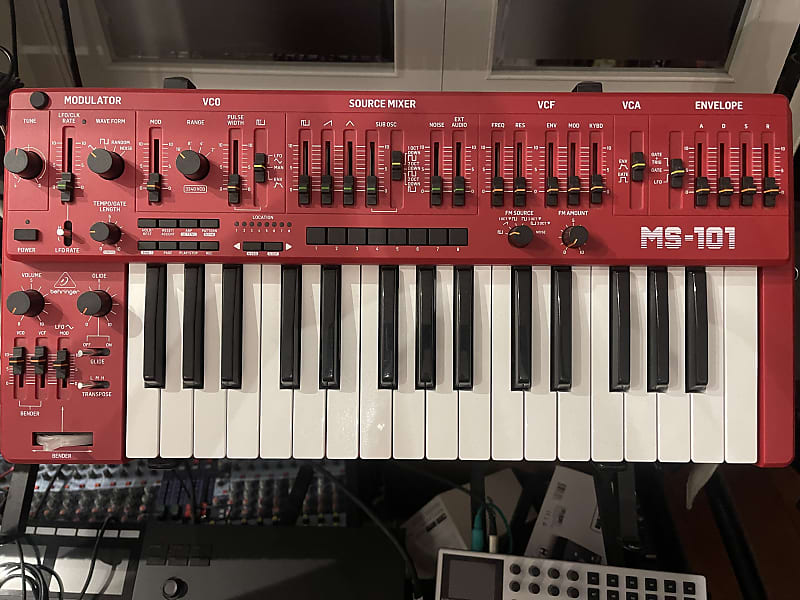Behringer MS-1 / MS-101 Analog Synthesizer 2019 - Present - Red image 1