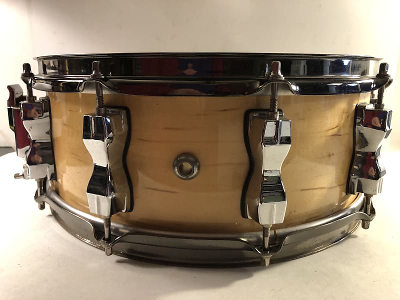 Hand Built Boutique Custom Snare Wood grain Reinforcement Reverb