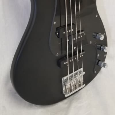 ESP LTD AP-204 Mahogany Top Electric Bass Guitar Natural Satin Black image 3