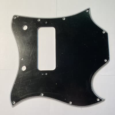 Vintage Accurate Wide Bevel Pickguard '66-'72 Gibson SG Junior Black/White 5 Ply image 6