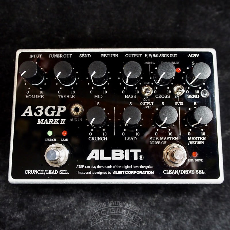 2010's ALBIT CORPORATION A3GP MARK II 3CH. TUBE GUITAR PRE-AMP