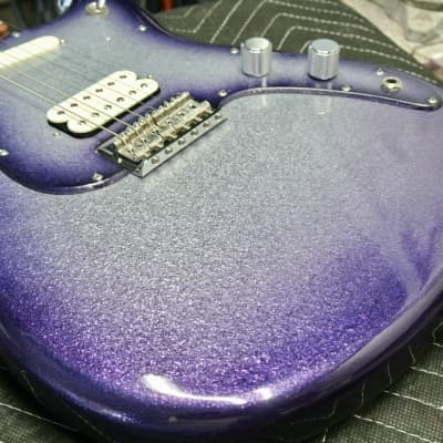 Fender Duo Sonic MIM Player series  HS 2019 custom large flake silver purple burst image 7