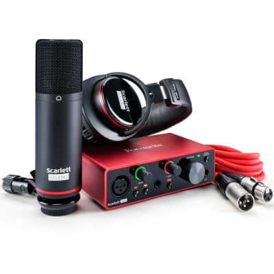 Focusrite Scarlett Solo Studio Pack (3rd Gen) USB Audio Recording Bundle image 1