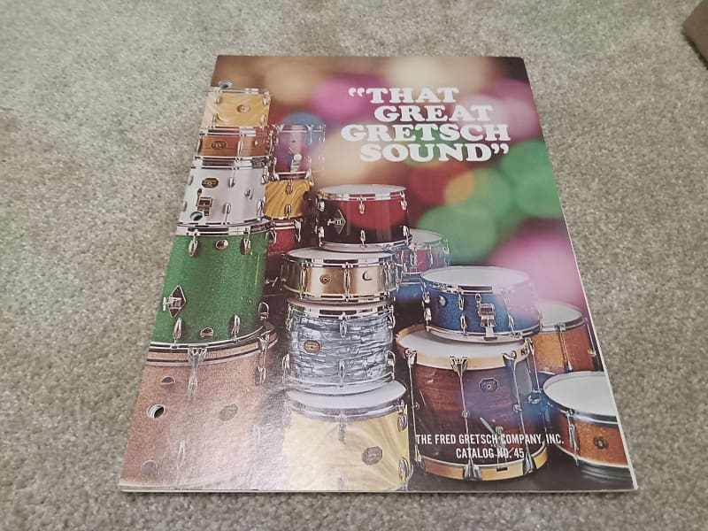 Vintage 1971 Gretsch FullLine Drum Catalog! Rare, Original Reverb