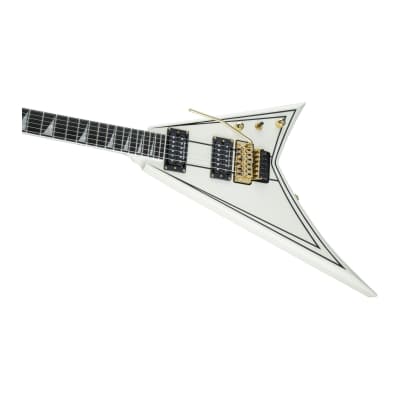 Jackson Pro Series Rhoads RR3 6-String Electric Guitar with Ebony Fingerboard and Maple Neck-Through-Body (Right-Handed, White) image 8