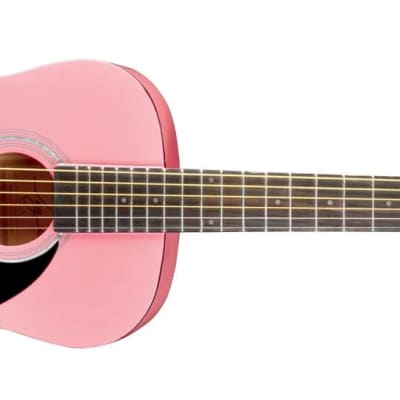 Jay Turser JJ43 Acoustic Guitar - Pink Finish image 1
