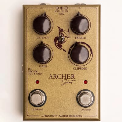 New J. Rockett Audio Designs Archer Select Overdrive/Boost Guitar Effects Pedal