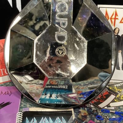 Hart Dynamics - Rick Allen's Def Leppard Adrenalize Tour, 10" Hart AcuPad Trigger Pad (RA #2078) AUTOGRAPHED HEAD!! 1990s - Gold image 9