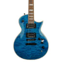 ESP LTD EC-1000 Piezo Quilted Maple Electric Guitar - See Thru Blue