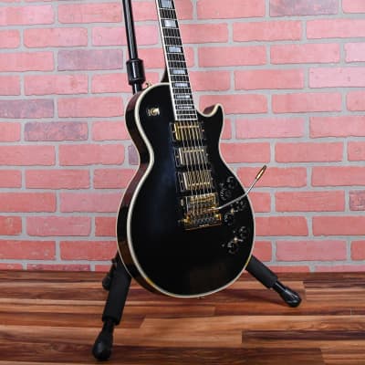 Gibson Les Paul Custom Black Beauty 3-Pickup with Tremolo One Off Special Order Ebony 1984 w/Gibson hardshell Case image 5
