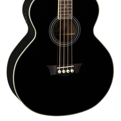 Dean Acoustic/Electric Bass Classic Black Bass Guitar - Acoustic EAB CBK for sale