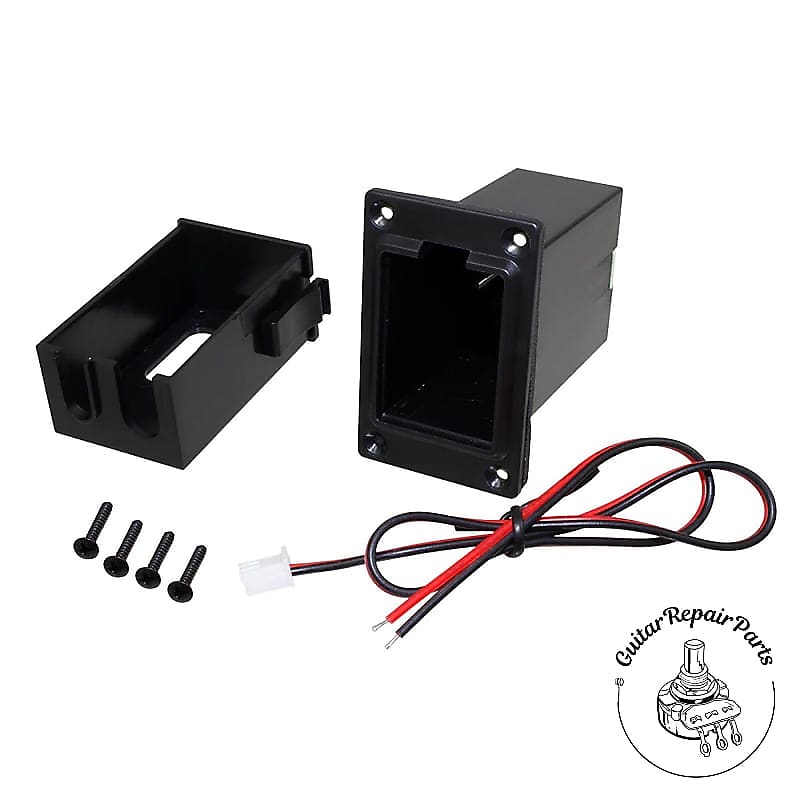 9Volt Battery Box Compartment, Vertical Mount, For Acoustic Reverb