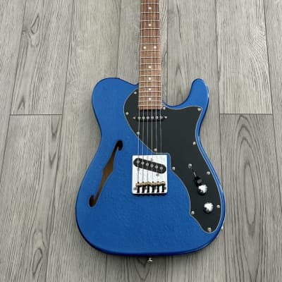 G&L ASAT Classic Thinline with Rosewood Fretboard 2023 - Metallic Blue image 3