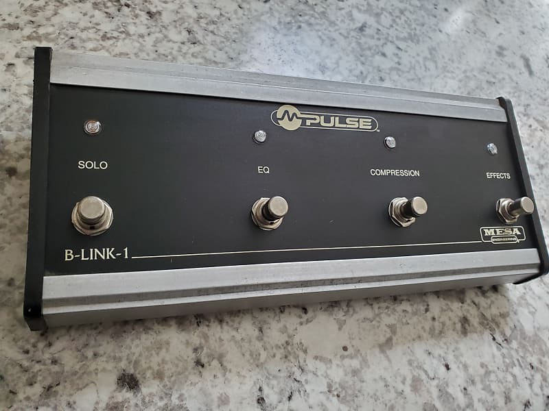Mesa Boogie M Pulse Bass Amp Head Footswitch BLink 1 Silver Reverb
