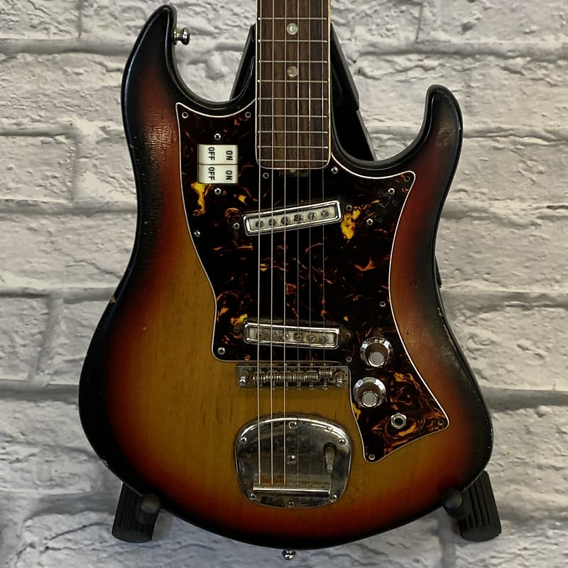 Vintage Norma 1960s 2-Pickup Electric Guitar Sunburst image 1