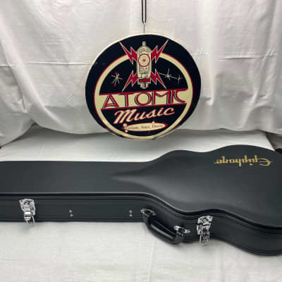 Epiphone Les Paul Custom "Black Beauty" 3-pickup Guitar with Case - factory 2nd 2005 - Ebony / Black image 2