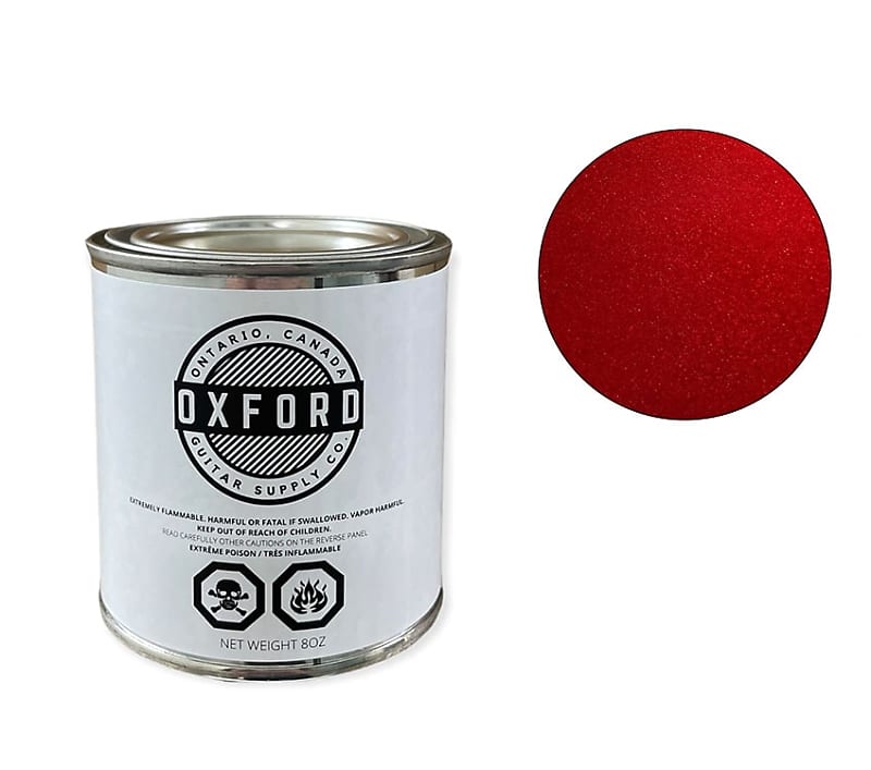 Oxford Nitrocellulose Lacquer Candy Apple Red Metallic Reverb