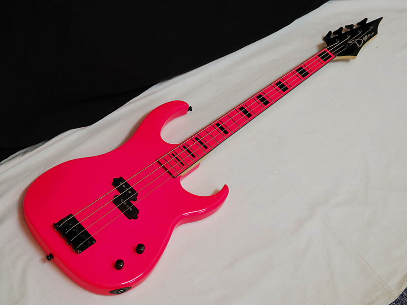 DEAN Custom Zone 4-string BASS guitar - NEW - Florescent Pink image 1