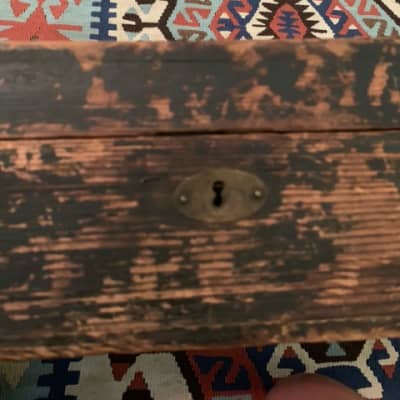 Vintage 1800's Martin (?) Stauffer (?) Wooden Guitar Case - Antique Hard Case image 4