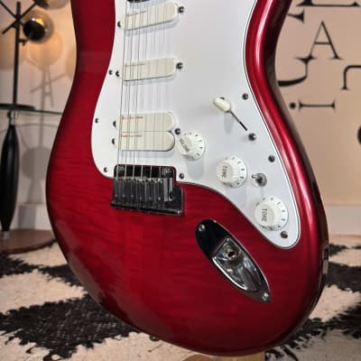 Fender Strat Ultra 1993 Crimson Burst AMAZING TOP & MINT image 4