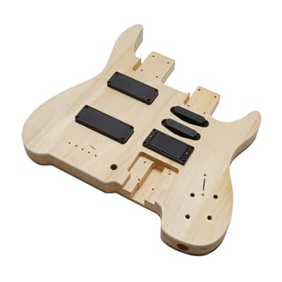Solo DSBK-10 DIY Electric Guitar &amp; Bass Double Neck Guitar Kit image 2