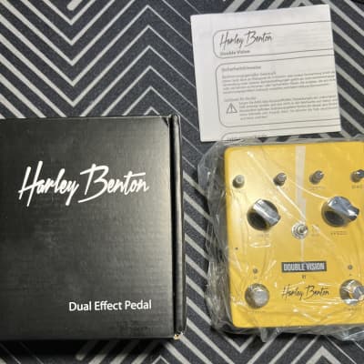 Harley Benton Double Vision Chorus & Tremolo Pedal 2024 - yellow for sale