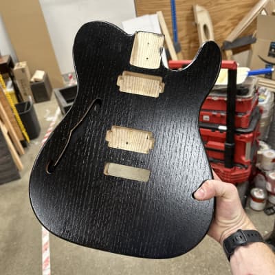 Guitar Fetish/Lido Fender Telecaster Deluxe Inspired loaded body with  Bareknuckle Humbucker - Arctic White - Tom DeLonge setup | Reverb