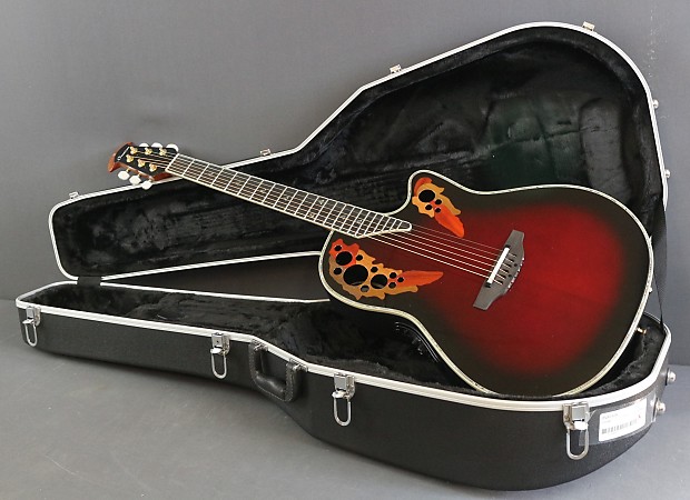 驚きの値段 Custom Ovation Elite Guitar Ac/El Contour Deep C2078AX-BCB ギター