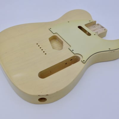 3lbs 9oz BloomDoom Nitro Lacquer Aged Relic Blonde T-style Vintage Custom Guitar Body image 6