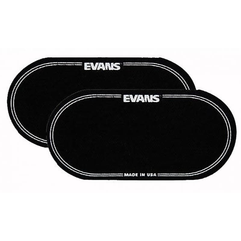 Evans PB2 Double Bass Drum Patch (pair) - Black Nylon image 1