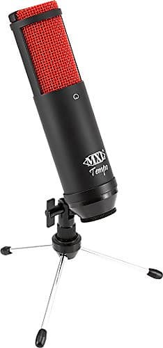 MXL, 1 USB Condenser Microphone, Black/Red, 2.95 x 5.91 x 12.20 inches TEMPO-KR image 1