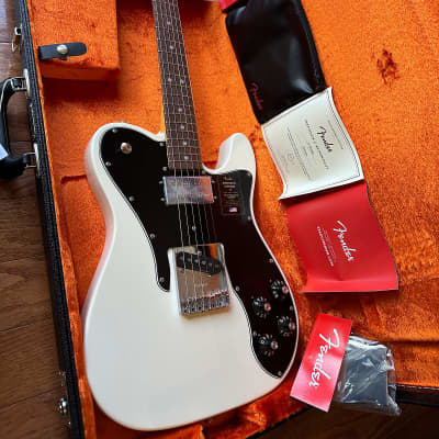 Fender American Vintage II '77 Telecaster Custom Rosewood Fretboard - Olympic White image 14
