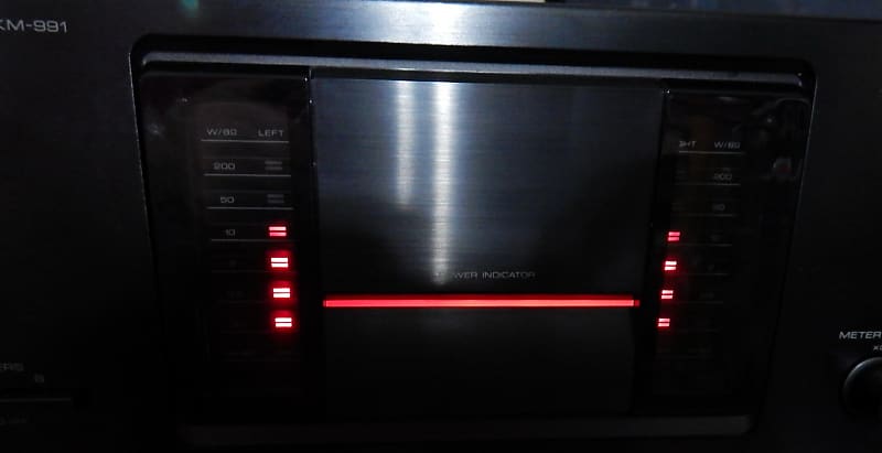 Kenwood KM-991 stereo power amplifier image 1