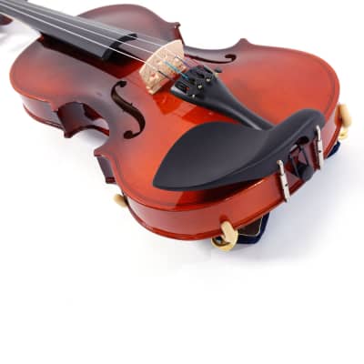 Glarry GV100 1/8 Acoustic Solid Wood Violin Case Bow Rosin Strings Shoulder Rest Tuner 2020s - Natural image 6